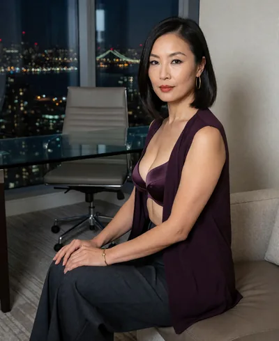 Yuxin, 40, in lingerie